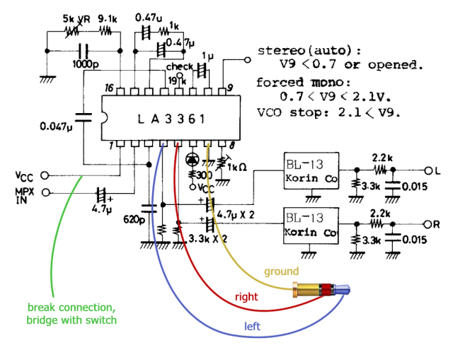 la3361 wiring diagram
