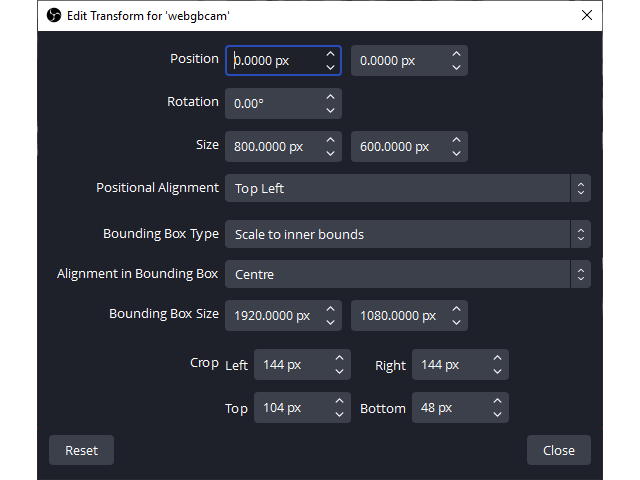 transform settings for browser source